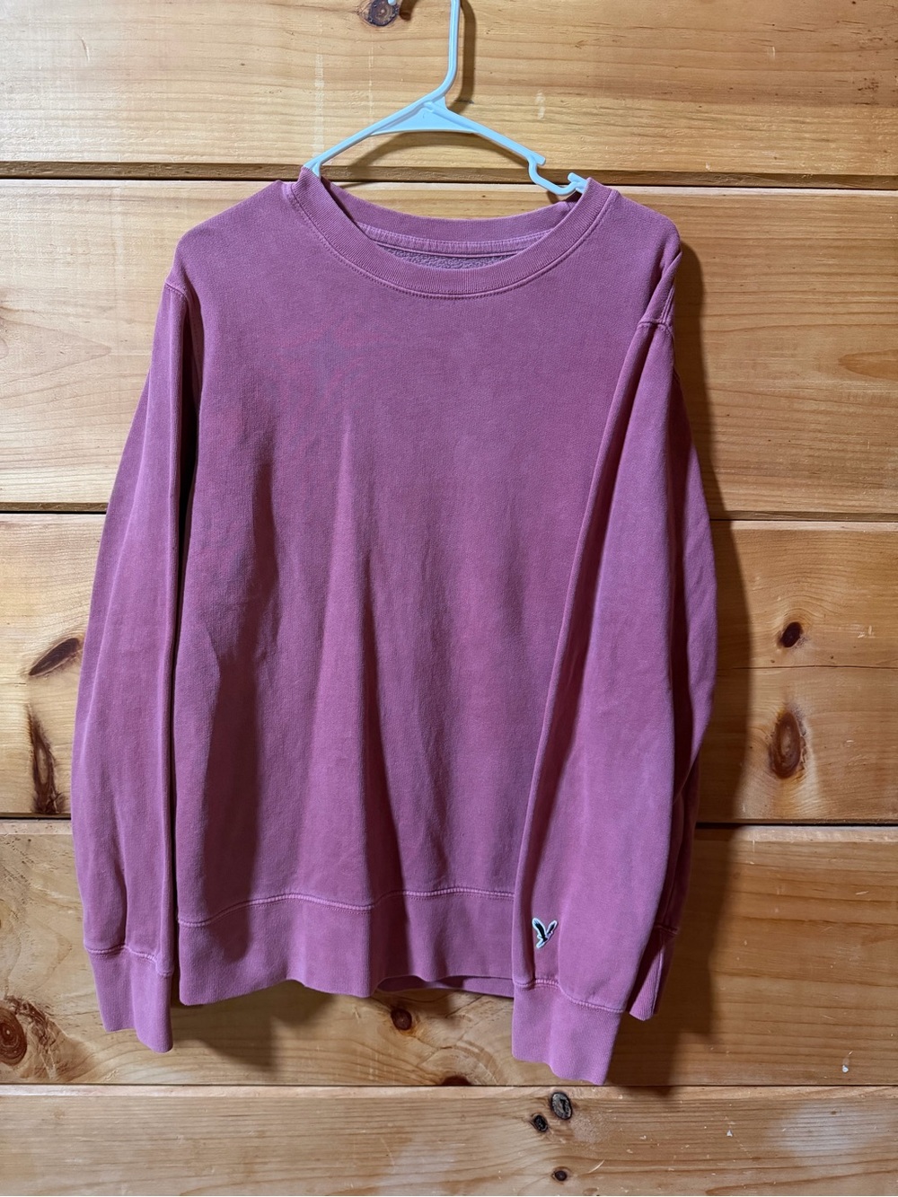 American Eagle Outfitters Men's Crewneck Sweater in Dusty Rose